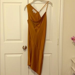 A Michelle Mason- Bias Cowl Mini Dress